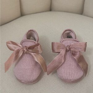 Ralph Lauren pink baby shoes